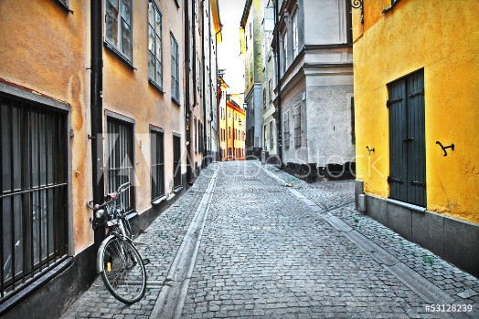 Picture of streets of old town Stockholm